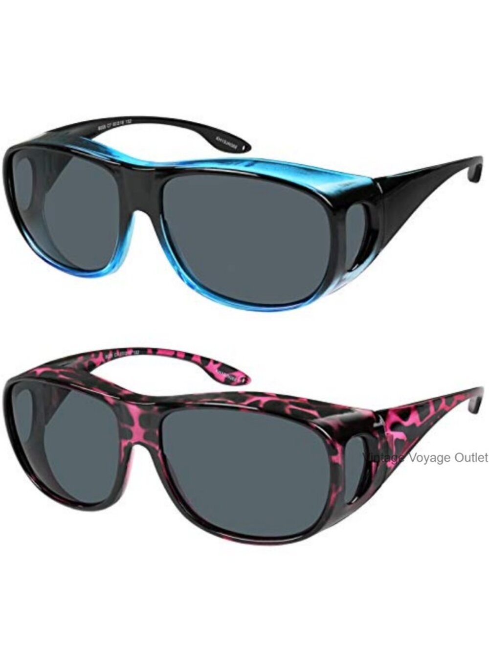 Fit Over Wrap Sunglasses Polarized Lens UV Protection Wear Over Eyeglasses